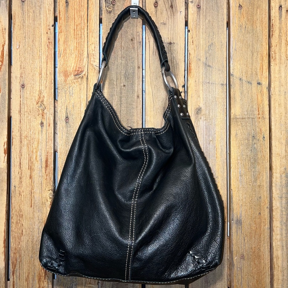 Lucky Brand Black Leather Shoulder Bag